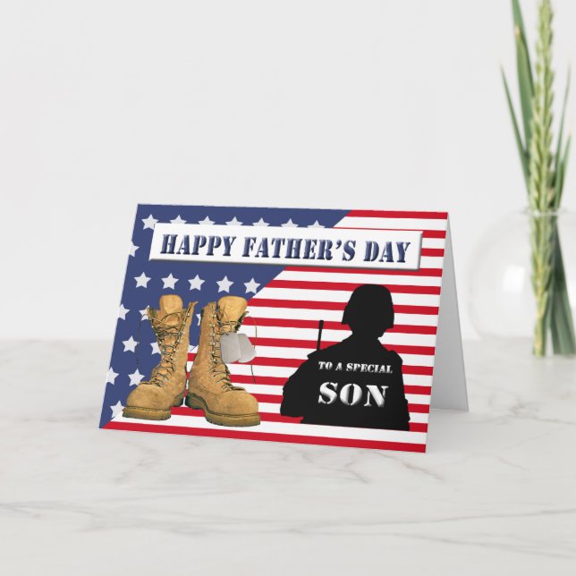 Father's Day Card for Military Son (Front)