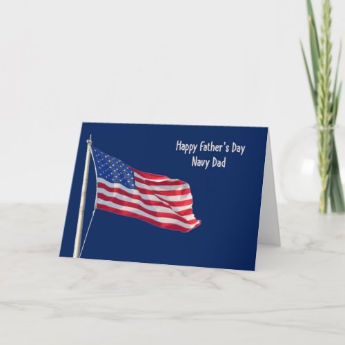 Fathers Day Card for Navy Dad