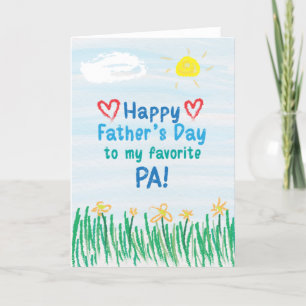 Father's Day Card for Pa