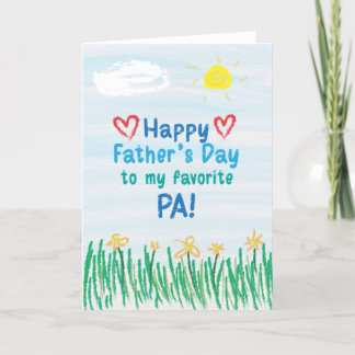 Father's Day Card for Pa