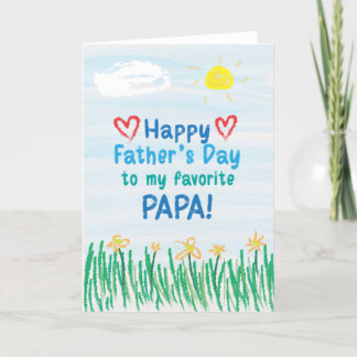 Father's Day Card for Papa