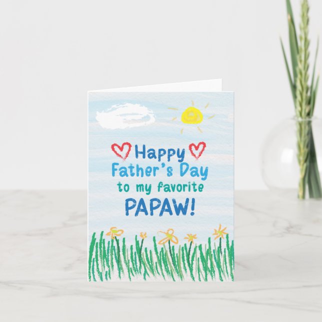 Father's Day Card for Papaw (Front)