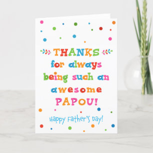 Father's Day Card for Papou
