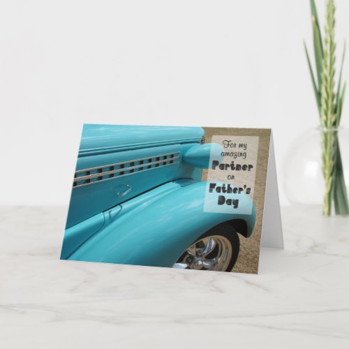 Fathers Day Card for Partner _ Hot Rod Humor
