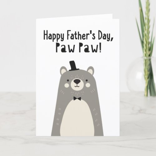 Fathers Day Card for Paw Paw