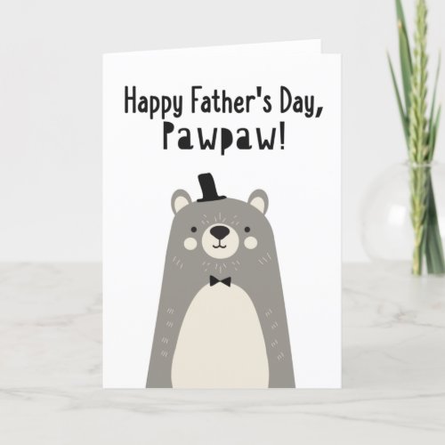 Fathers Day Card for Pawpaw