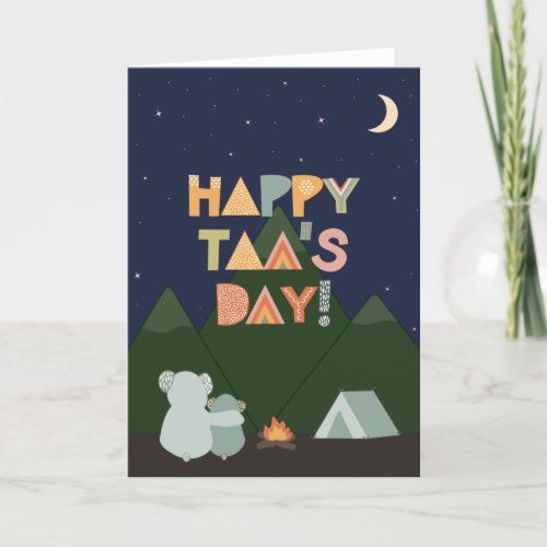 Fathers Day Card for Taa