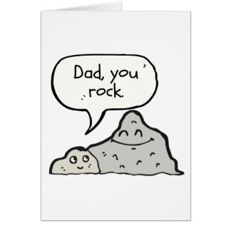 Father's Day Card, Funny, Dad You Rock