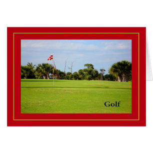 Father's Day Card, Golf Course Image