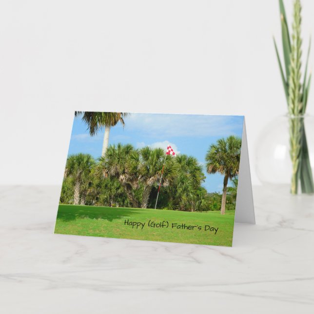 Father's Day Card, Golf Course Image Card (Front)