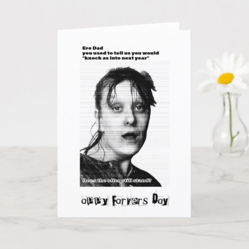 Fathers Day Card Grunge Style