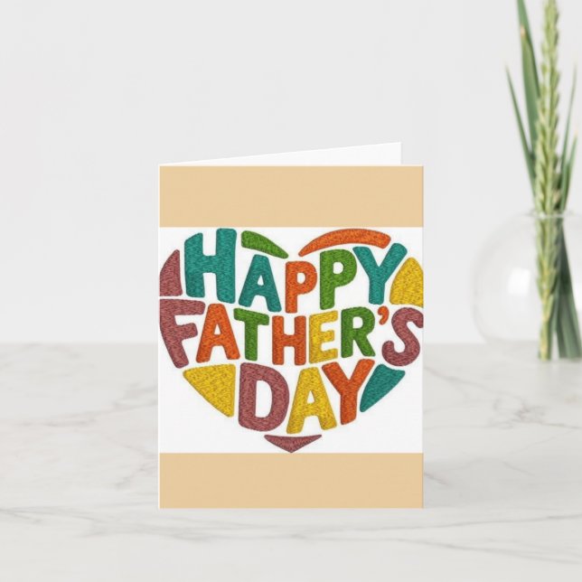 Father's Day Card, Happy Father's Day Thank You Card (Front)