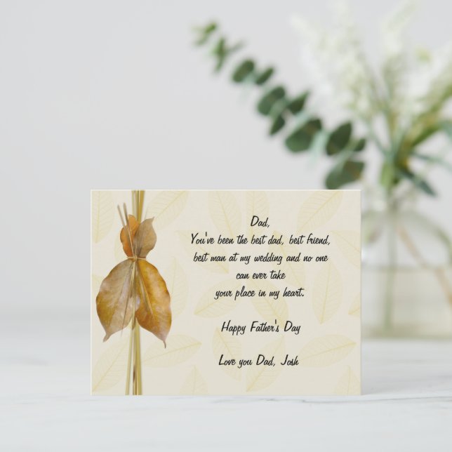 Father's Day Card - Honor him! (Standing Front)