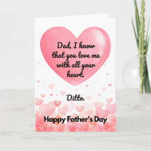 Father's Day Card, I love you Dad Card