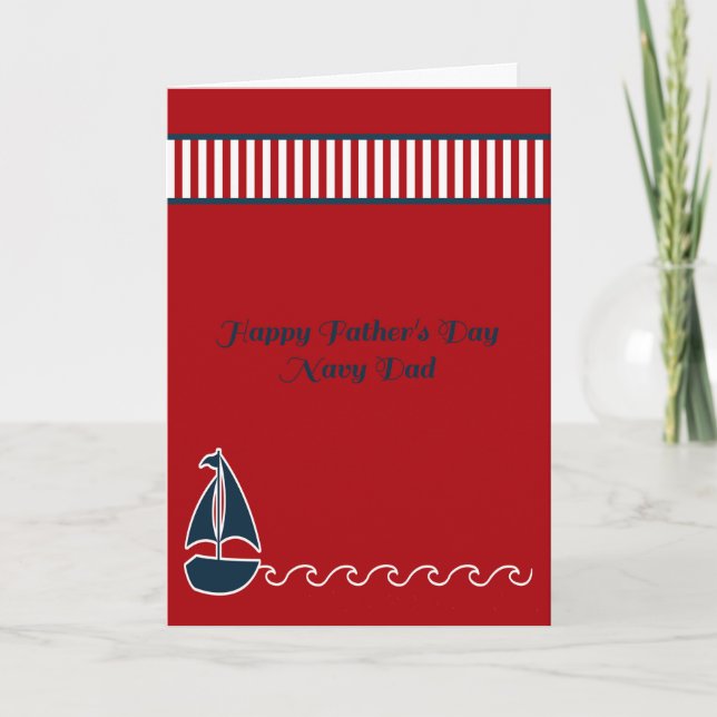 Father's Day Card Navy Dad (Front)