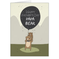 Father's day card, Papa Bear Father's Day Card