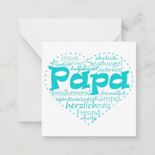 Father's Day Card Papa light blue