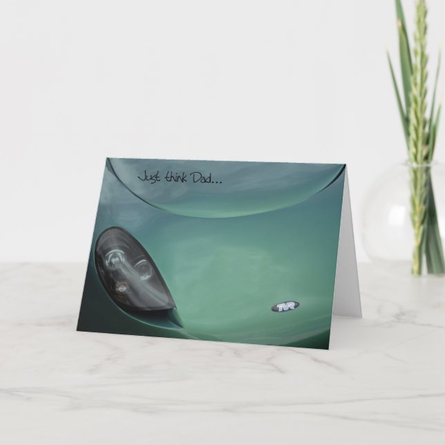 Father's Day card, TVR Sports car Card (Front)