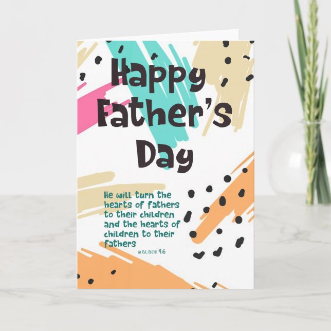 Father's Day Card with Bible Verse (Front)