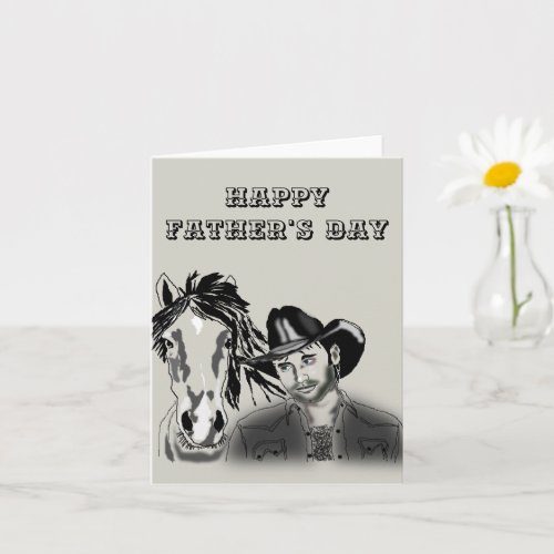 Father's Day Card with Cowboy