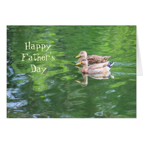 Fathers Day Card with Ducks