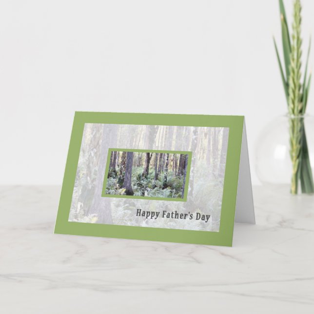 Father's Day Card with Peaceful Forest (Front)