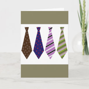 Father's Day Card with Ties
