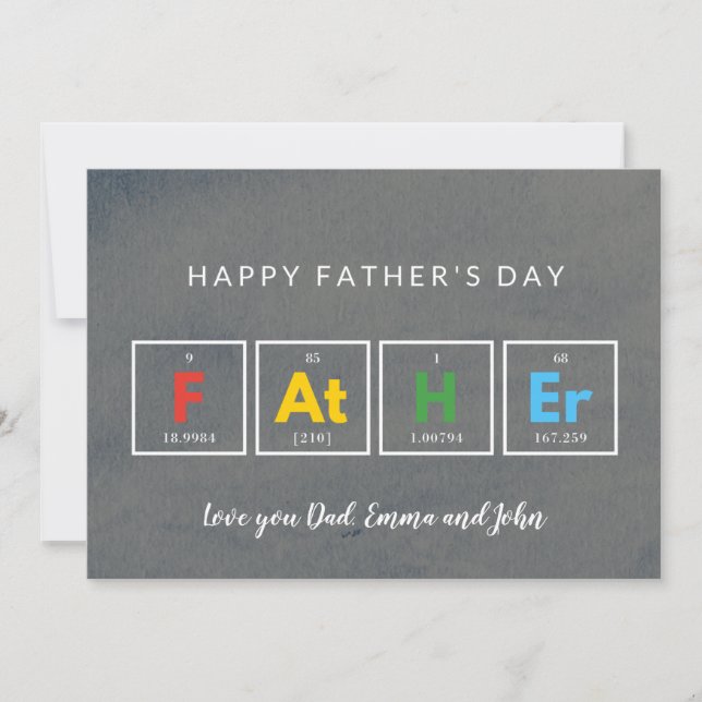 Fathers day cards Cool Colorful (Front)