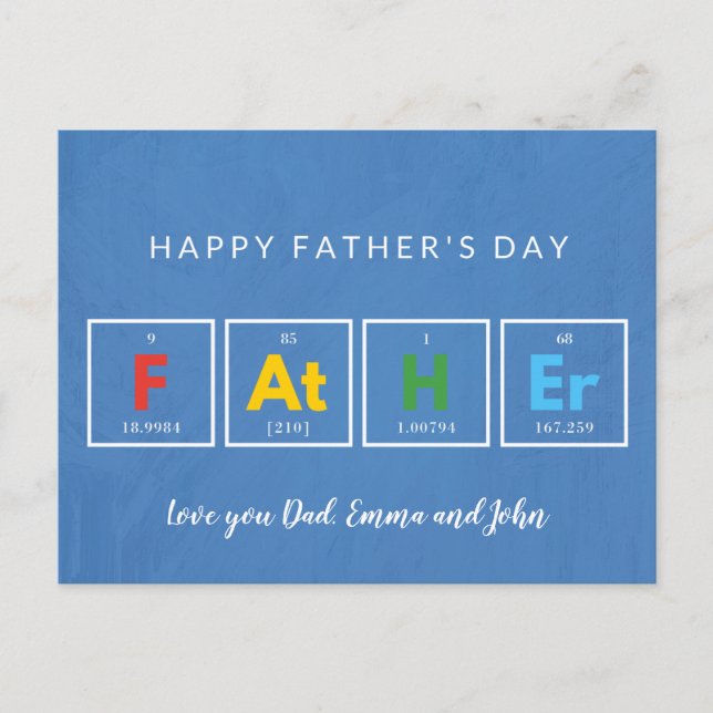 Fathers day cards Cool Colorful (Front)