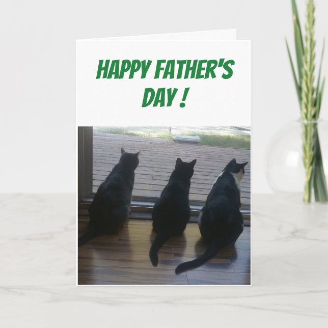 Father's Day Cat Card (Front)