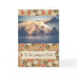 Fathers Day Cat Dad Photo Card Fathers Day Cat Dad Photo Card