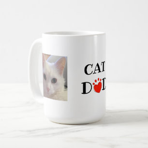 Father's Day Cat Dad Photo Personalized Coffee Mug