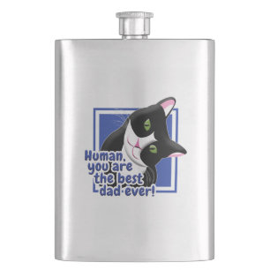 Father's Day Cat Flask