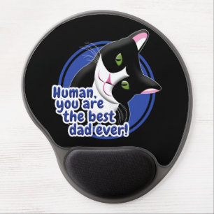 Father's Day Cat Gel Mouse Pad