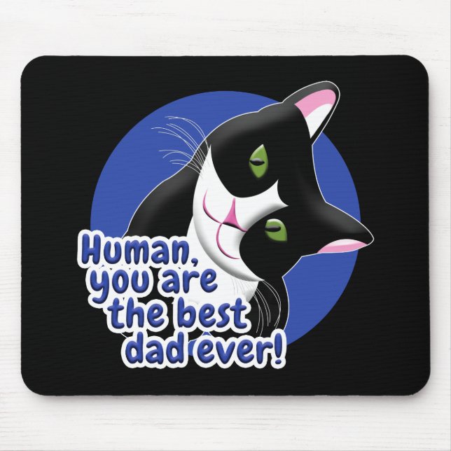 Father's Day Cat Mouse Pad (Front)