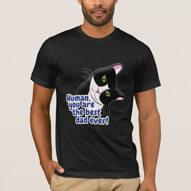 Father's Day Cat T-Shirt (Front)