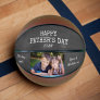 Fathers Day Chalkboard Custom Photo Year and Names Basketball