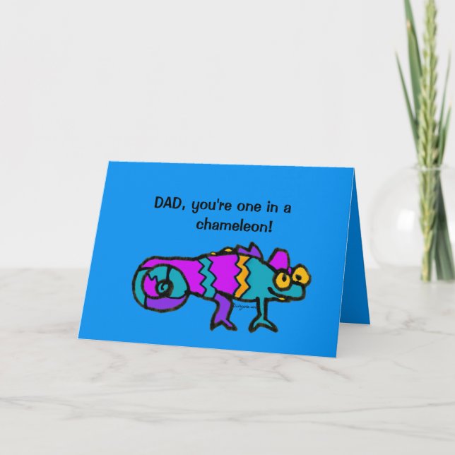 Father's Day Chameleon Card (Front)