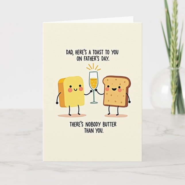 Fathers Day Cheers Graphic Card (Front)