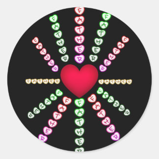 Fathers Day  Classic Round Sticker