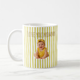 Father's Day Coffee Mug With Cute Yellow Stripes