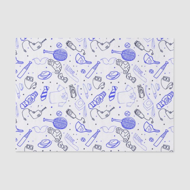 Father's Day Collage Tissue Paper (Front)