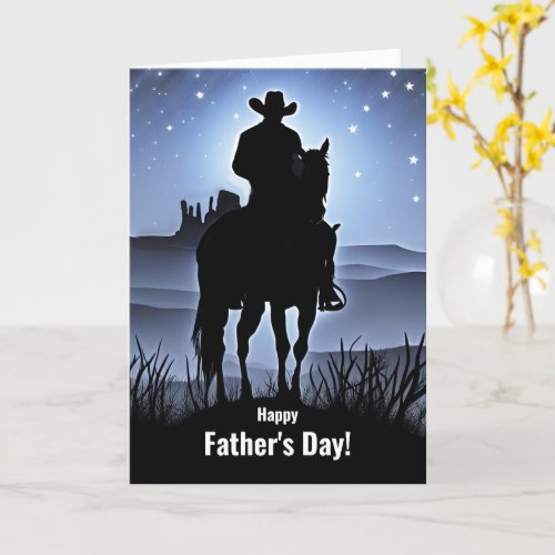 Fathers Day Country Western Cowboy Card