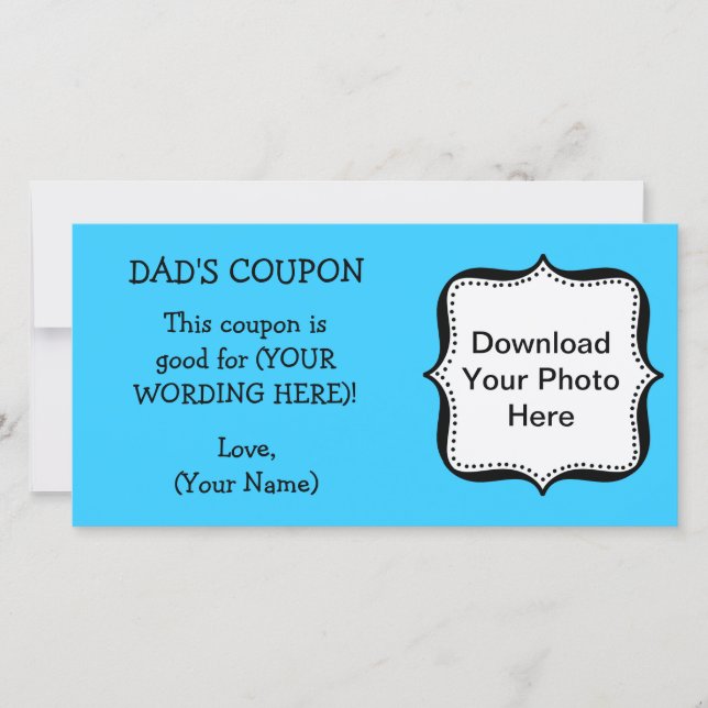 Father's Day COUPON FOR DAD (Front)