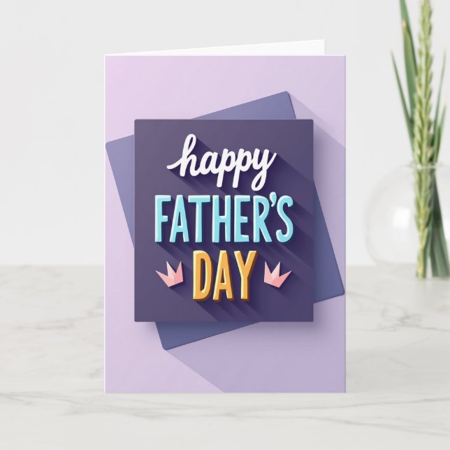 Fathers Day Crown Card (Front)