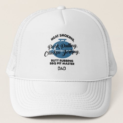 Fathers Day Custom BBQ Dad Personalized Trucker Hat