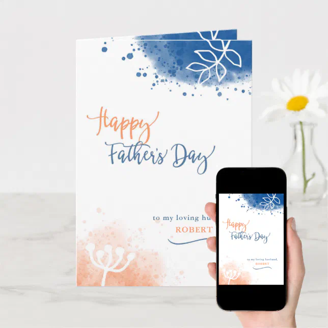 Father's Day Custom Name and Relationship Card | Zazzle