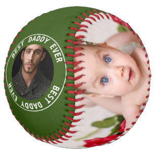 Fathers Day Custom Personalized Green Softball