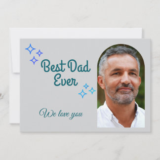 Father's Day Custom Photo and Message Holiday Card