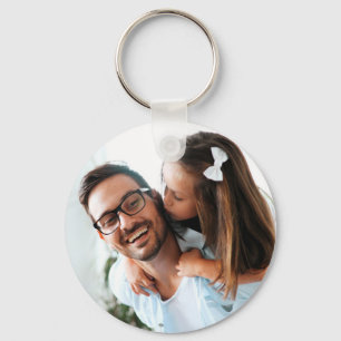 Father's Day Custom Photo Keychain